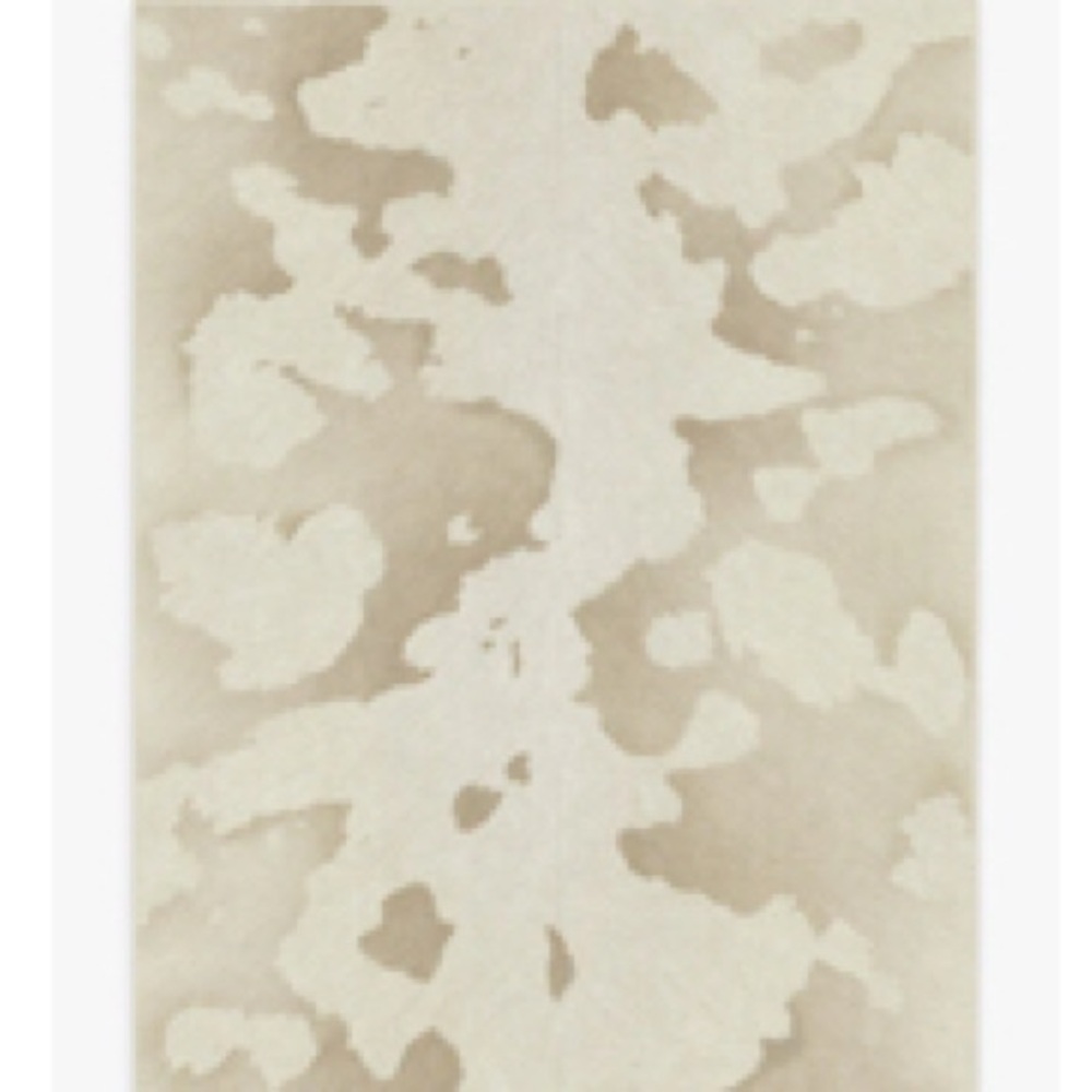 5 x 7 Ruggable Ivory faux cowhide rug- cover only